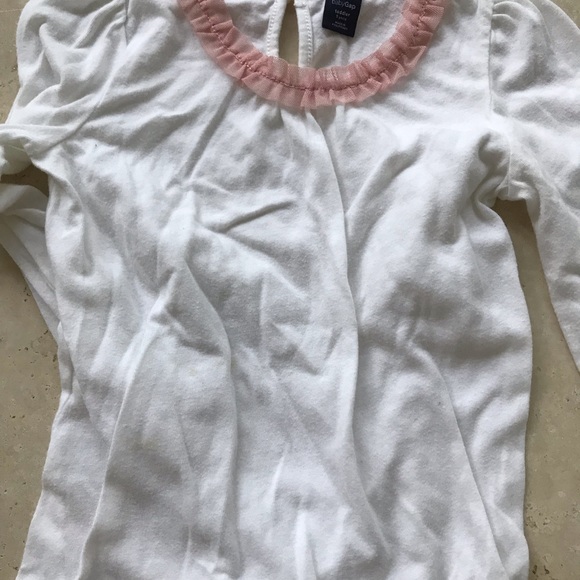 Janie and Jack plaid ruffle skirt with Gap shirt - Picture 3 of 3